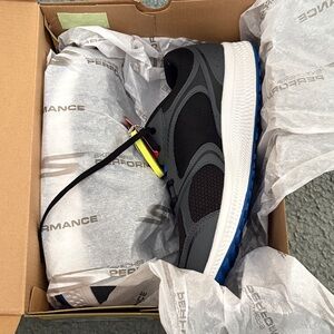 Skechers Gray, black, White and Blue sneakers new in Box. Size 8 wide